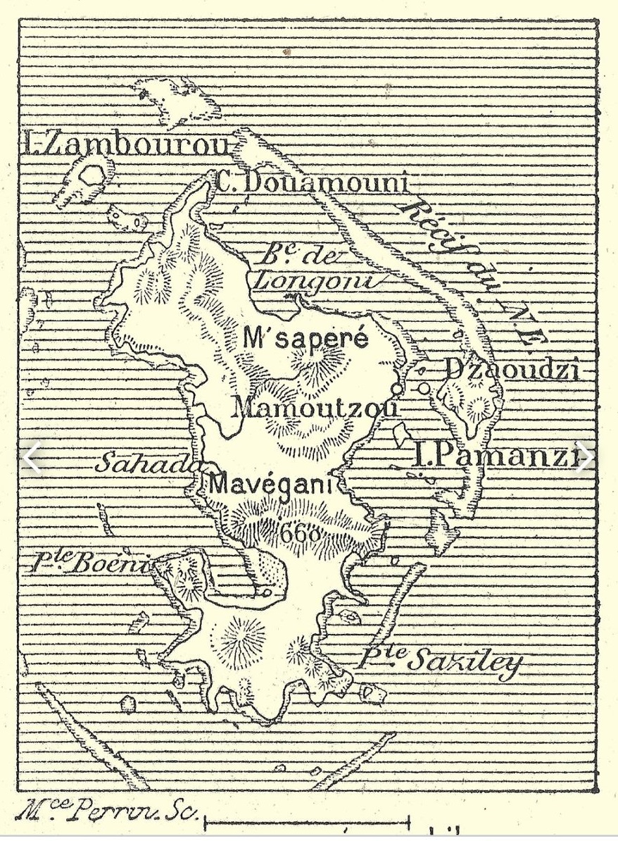 carte mayotte 1894